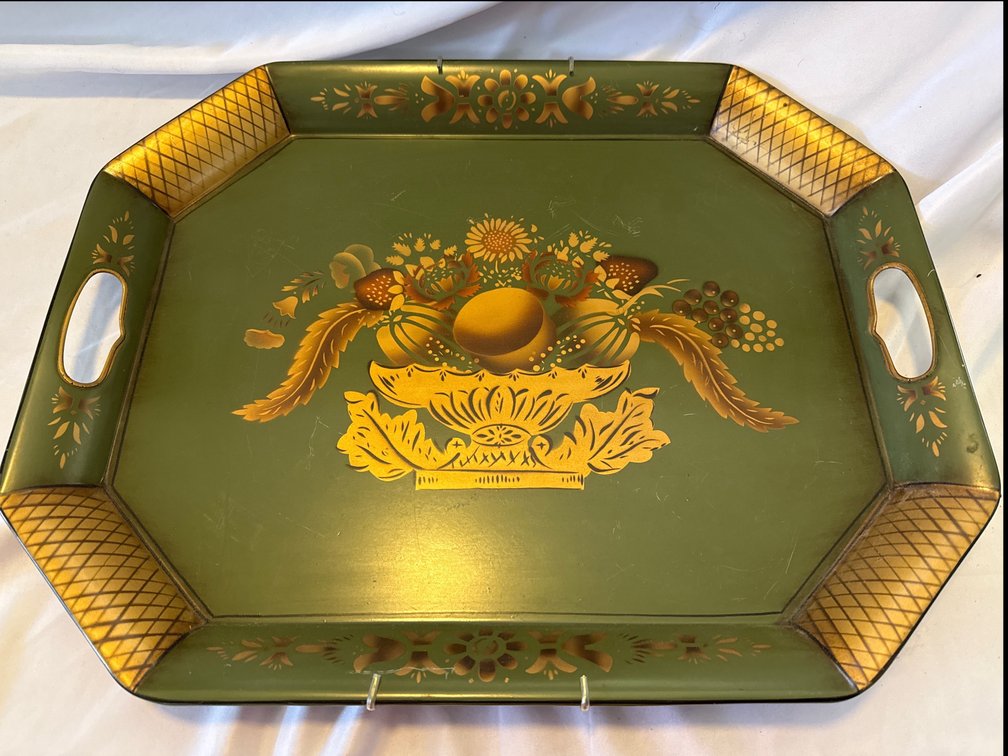 L. Hitchcock Decorative Metal Tray