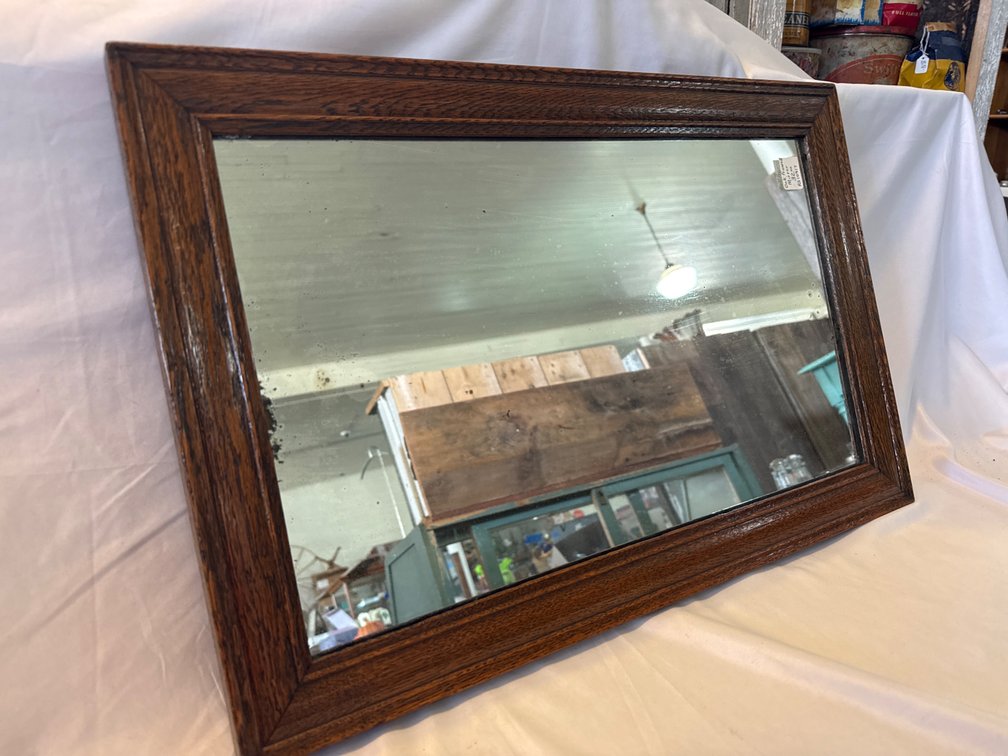 Oak Framed Mirror 23” x 15”