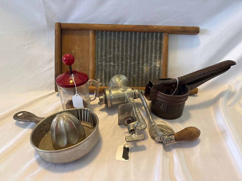 Washboard, Meat Grinder, Chopper and More