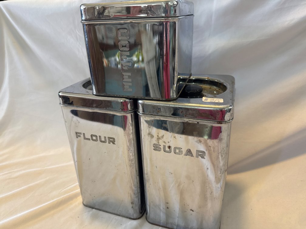 Beauty Ware Metal Storage Containers