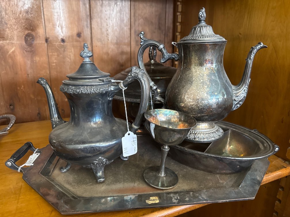 Silver Colored Serving Dishes
