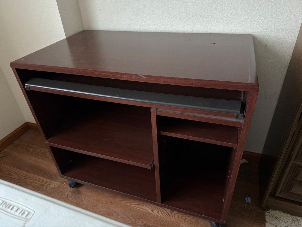 Computer Desk on Wheels-29” X 36” X 20”