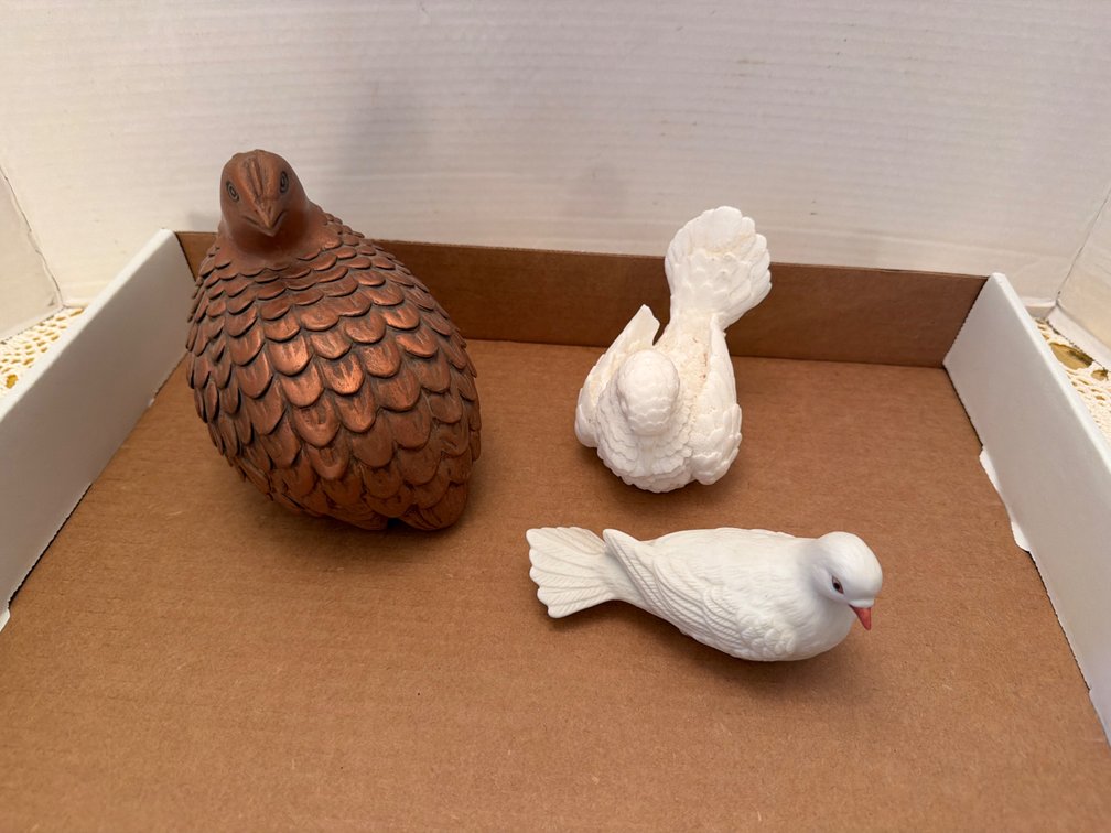 Ceramic Quail, Home Interior Bird Figurines