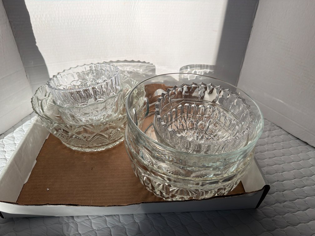 Glass Serving Bowls-Various Sizes