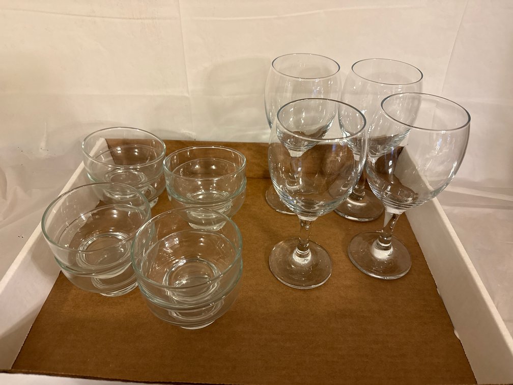 Wine Glasses, Dessert Glasses