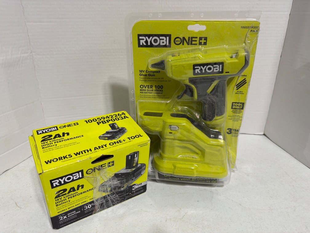 Ryobi 18V Glue Gun, Battery-New