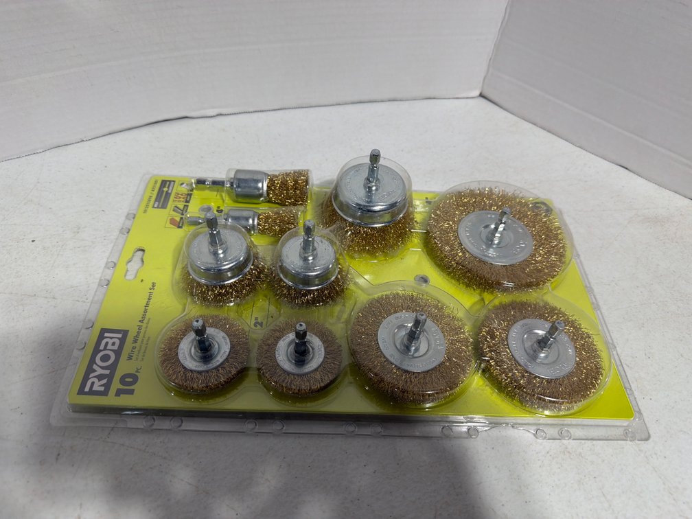 Ryobi Wire Wheel Assortment, 10 Piece, New