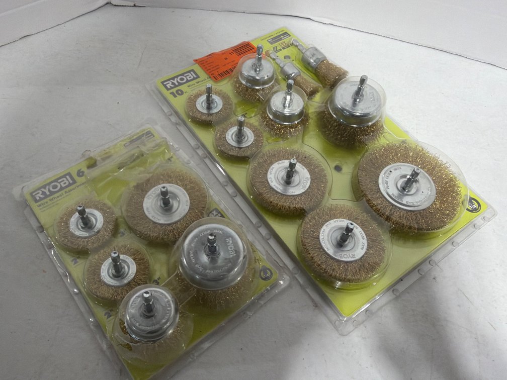 Ryobi 6 and 10 Pack Wire Wheel Assortment-New