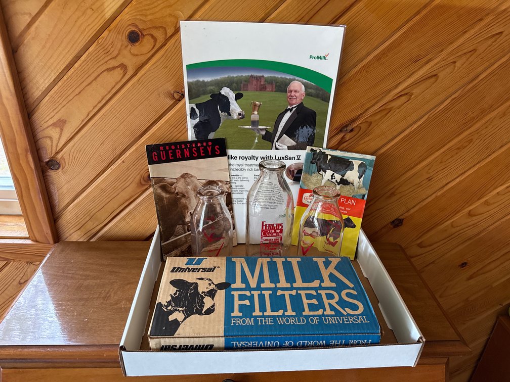 Advertising Farm Bulletins, Milk Bottles, Milk Filters