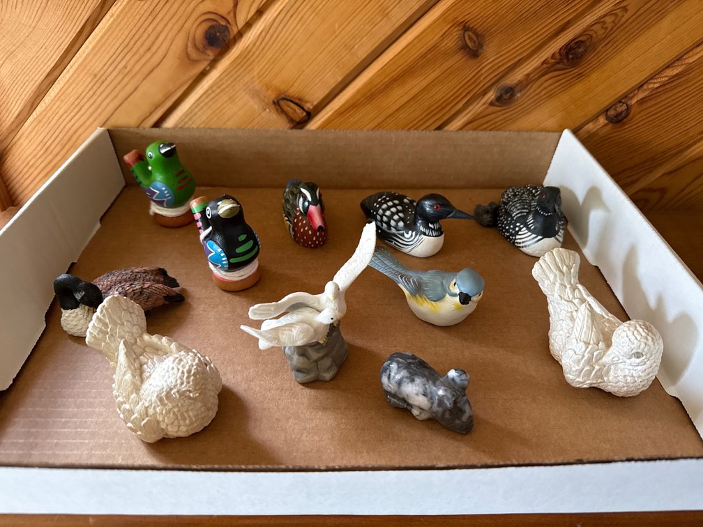 Assorted Ceramic and Wood Birds