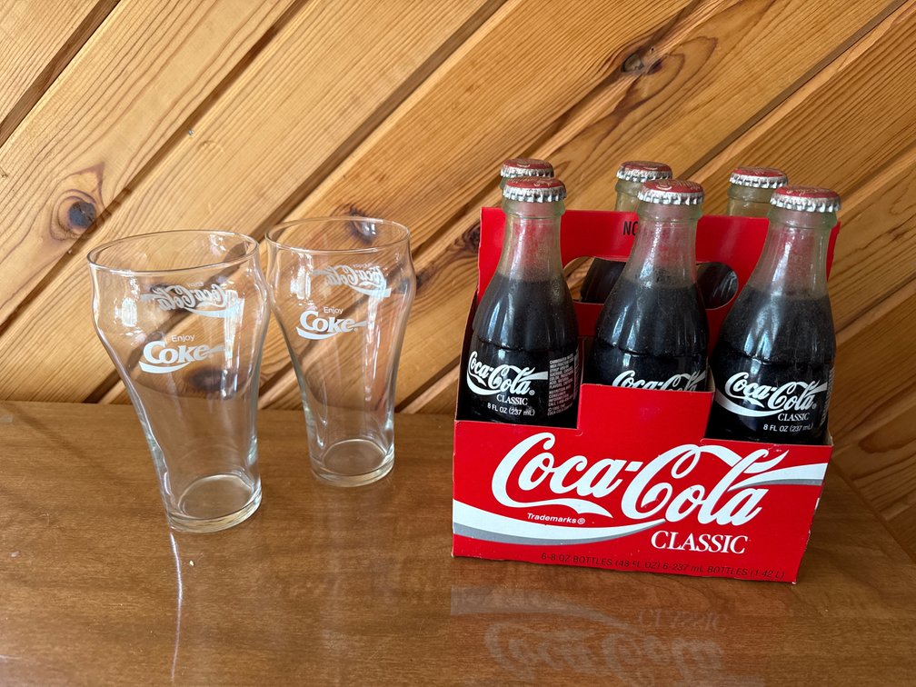 Coca- Cola 100 Years of Olympics and Glasses