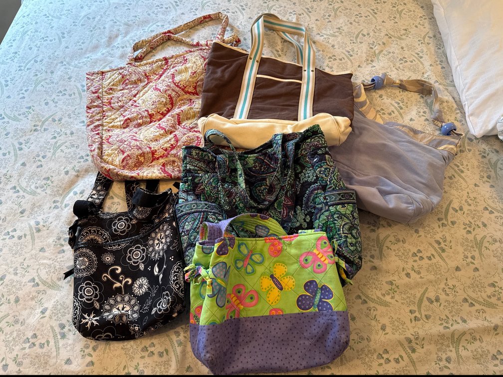 Assorted Quilted/ Tote Bags and Purses