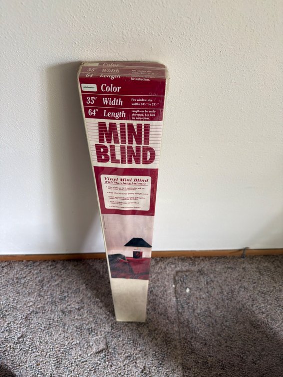 Alabaster Mini Blind-35” X 64”-Nee