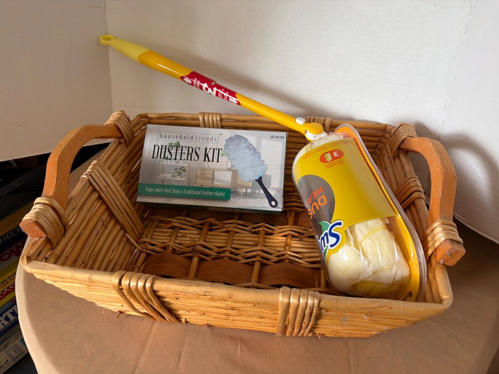 Basket with Dusters