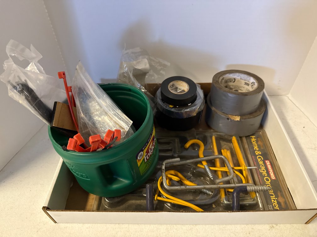 Hook Screws, Tape, Twist Ties, Brackets & More