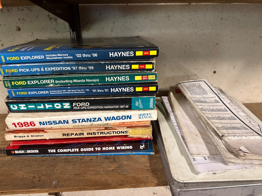 Car Manuals, Clipboards, & Maps
