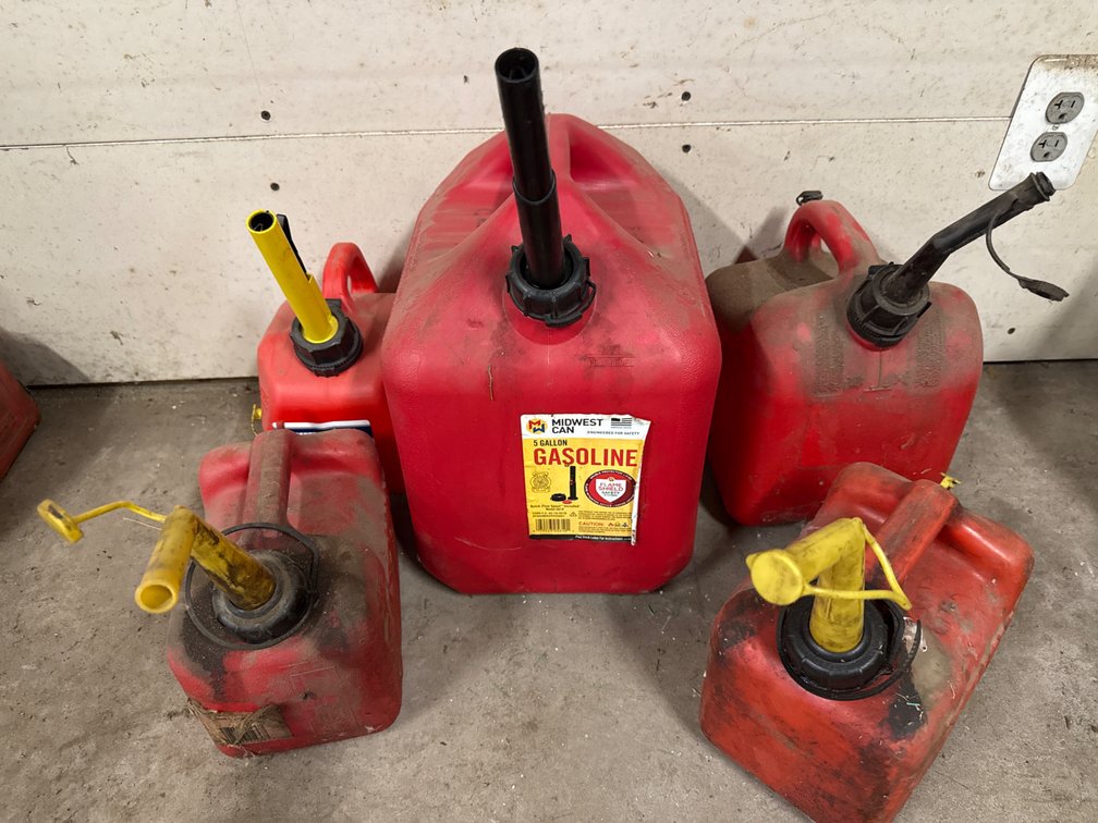 Plastic Gas Cans-Various Sizes
