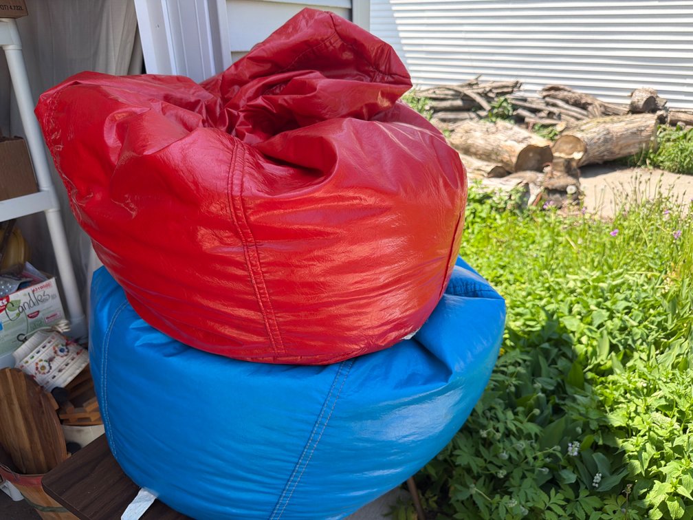 Red and Blue Bean Bags