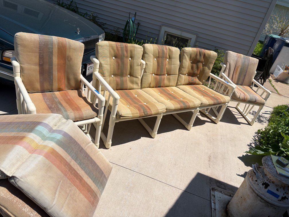 Outdoor Furniture made from PVC Pipes, Extra Cushions