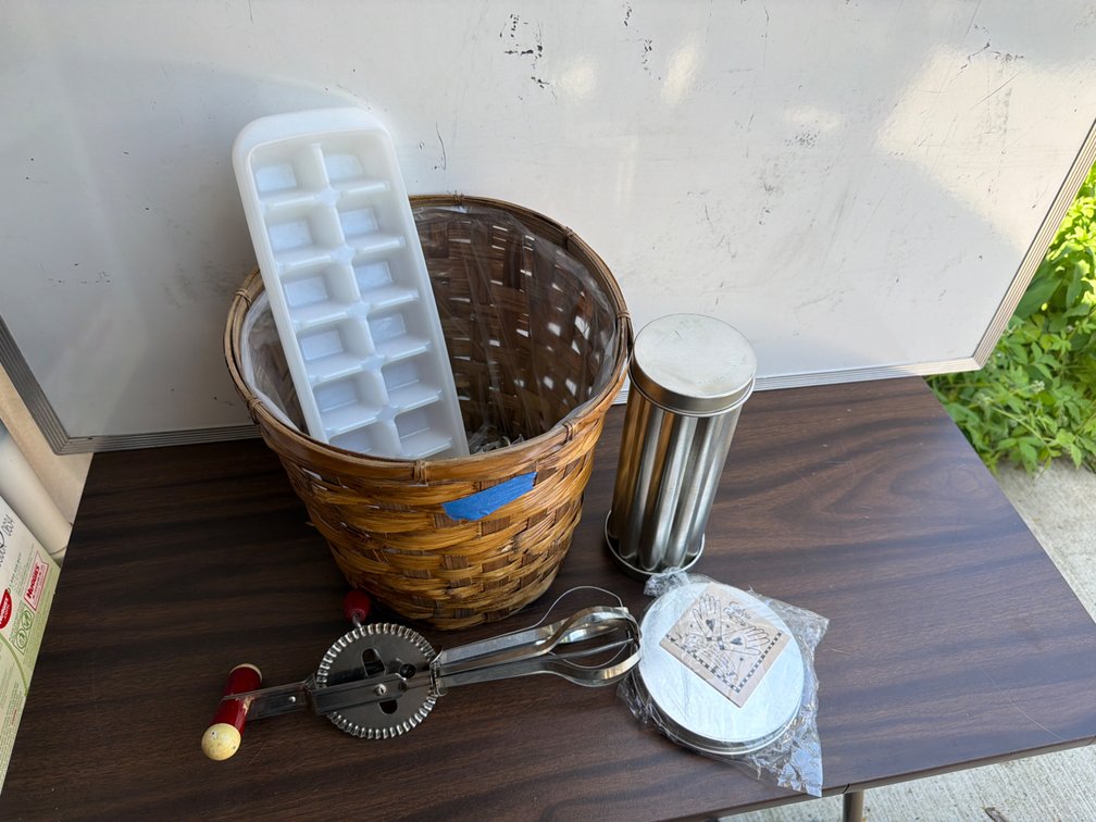 Basket with Kitchen Gadgets