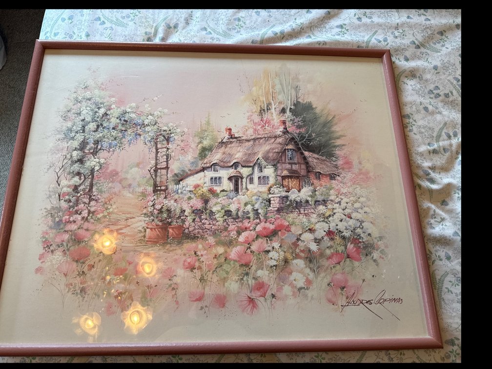 Framed Cottage Picture