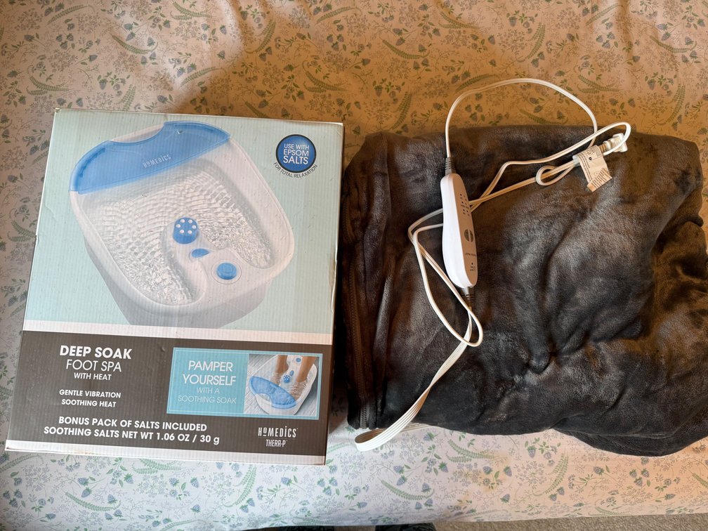 Foot Bath, Heated Blanket