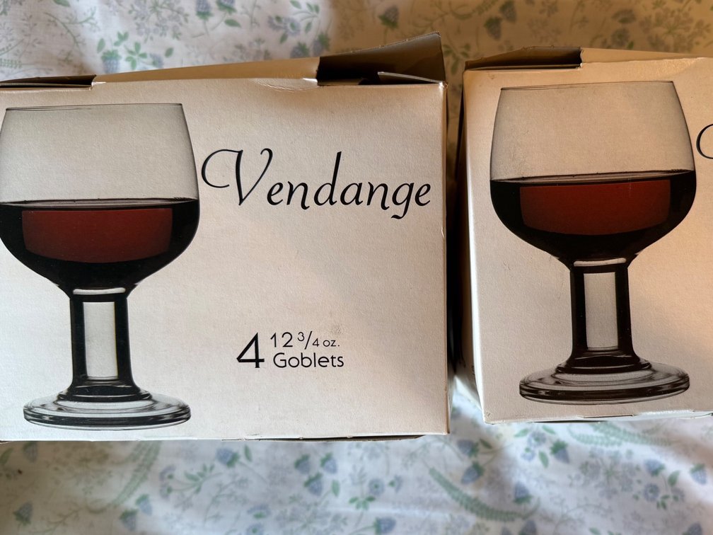 Glass Goblets-2 Boxes