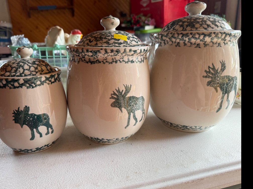 Ceramic Moose Canisters