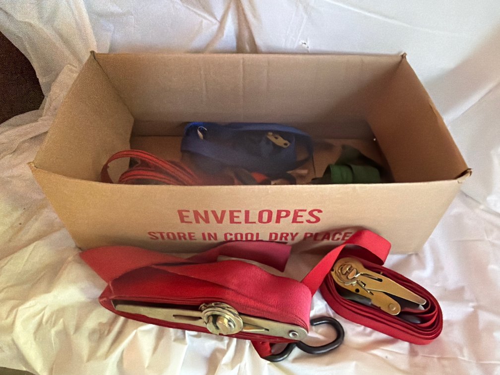 Box with Ratchet Straps