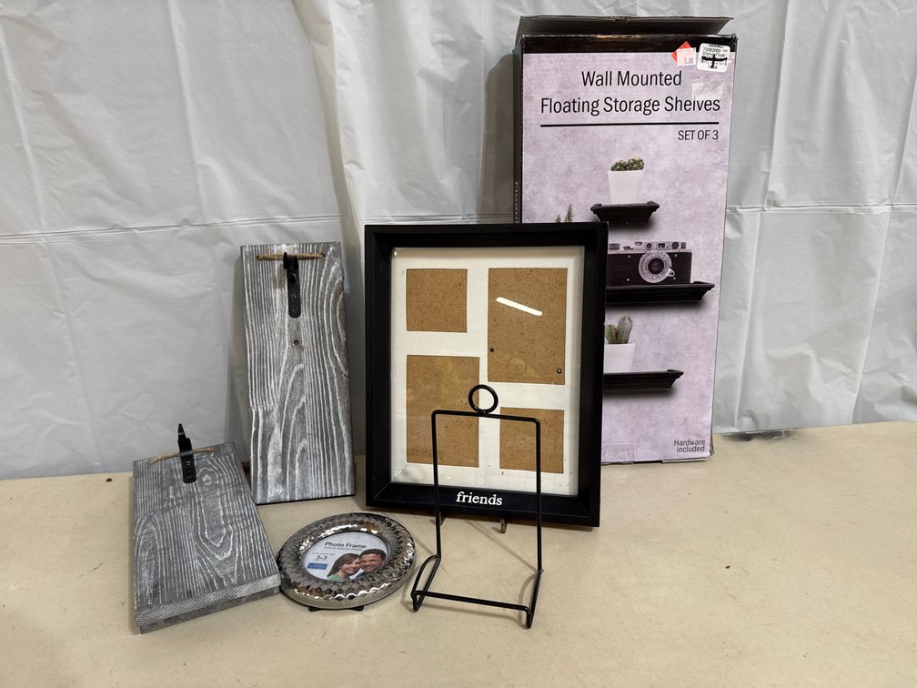Wall Mounts, picture frames and decorative wall hooks