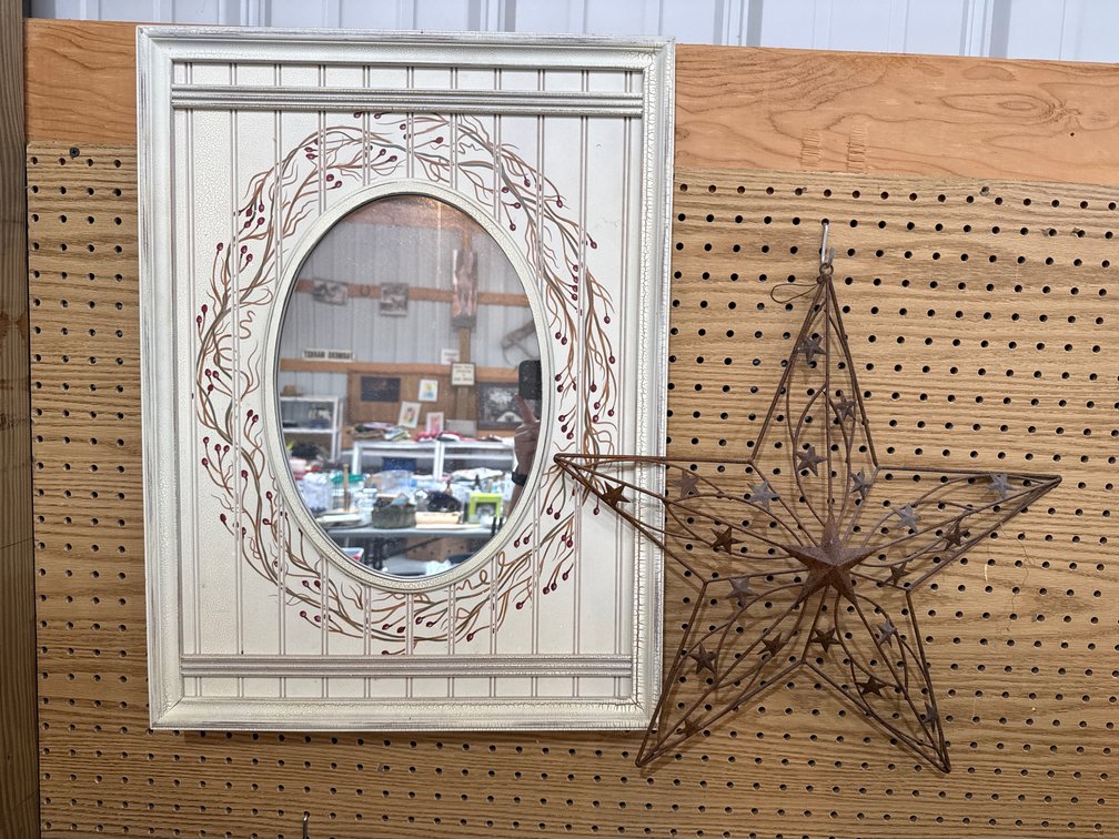 Mirror - 24" x 18" and Metal Star