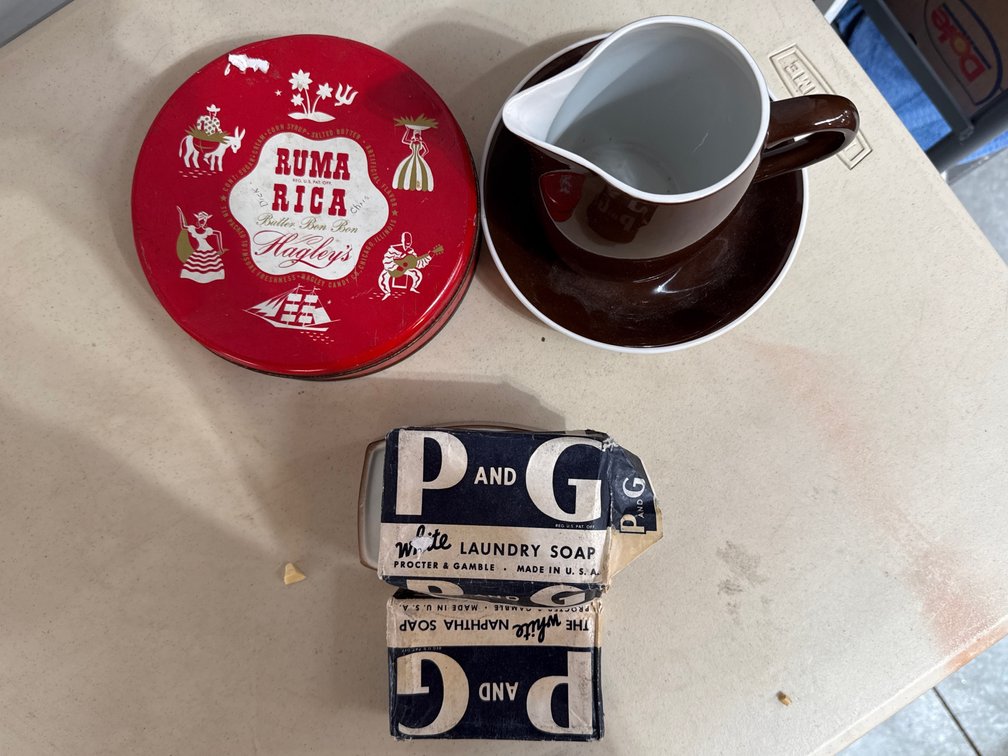 Vintage Tin, Soap and Holder
