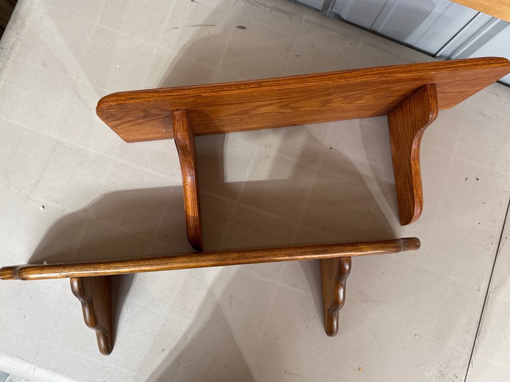 2 Wood Shelves