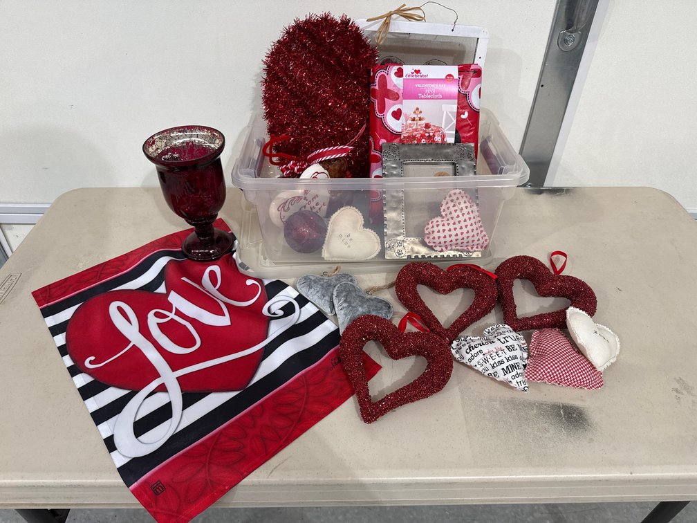 Variety of Valentine Decor