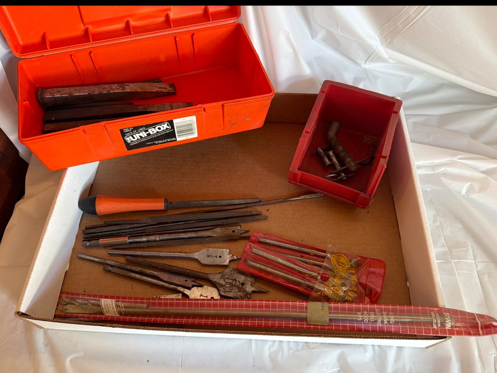 Drill Bits, Chisels, Files