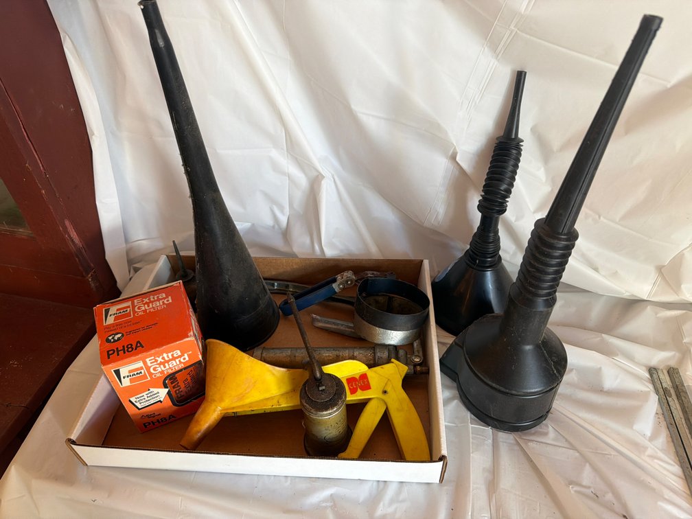 Funnels, Oil Wrenches, Oil Filter