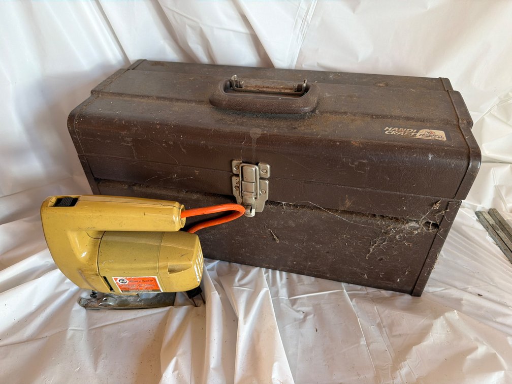 Black and Decker Jig Saw, Metal Tool Box