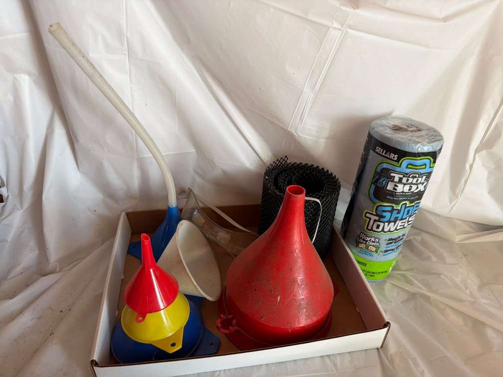 Funnels and Shop Rags