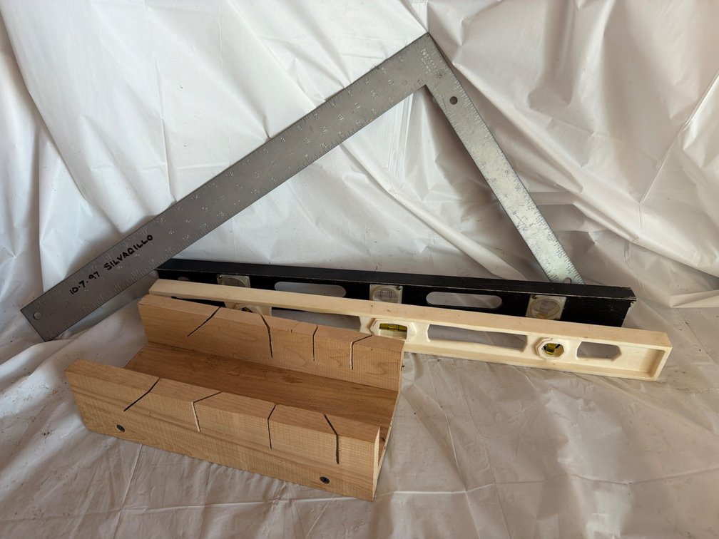 Mitre Saw Box, Levels, & Square