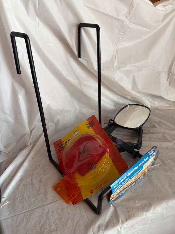 Lens Kit, Bike Rack, Bike Seat and Car Mirrors