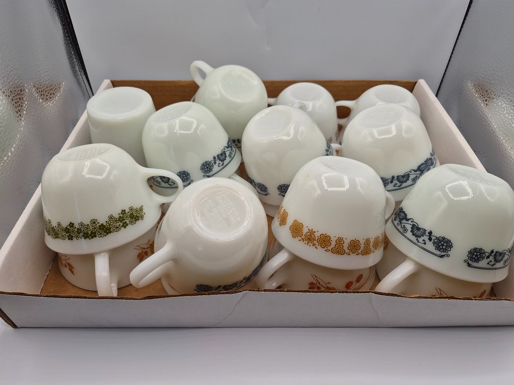 Pyrex Coffee Cups-Assorted Patterns