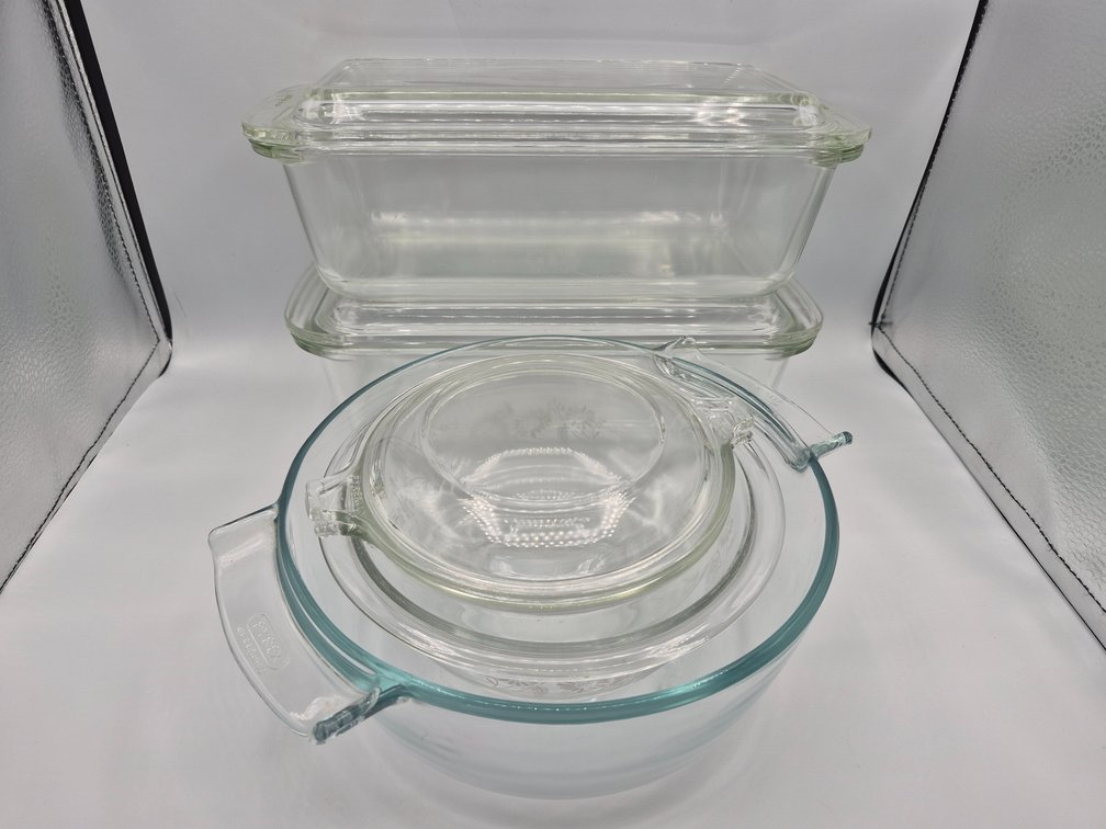 Pyrex Loaf Pans, Bowls, & More