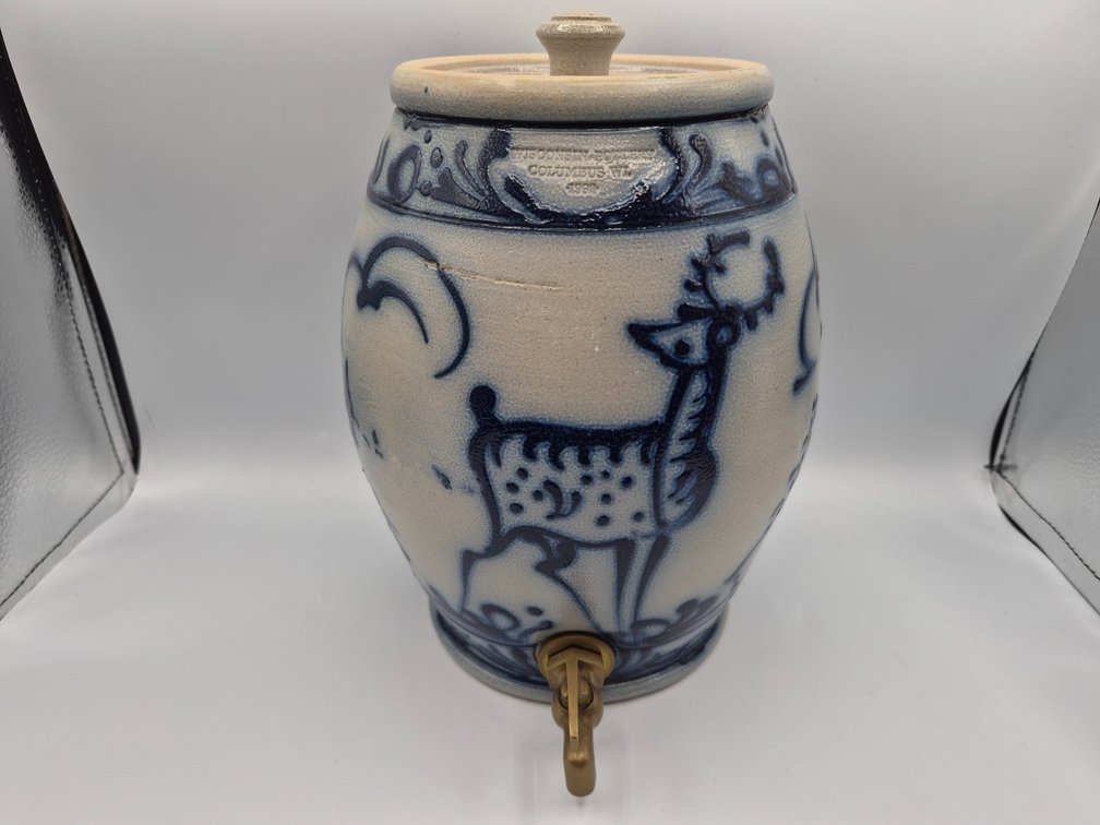 Wisconsin Pottery Salt Glazed Stoneware Water Cooler