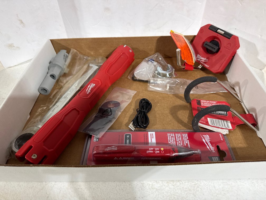 Milwaukee Tool Set with Miscellaneous Gadgets