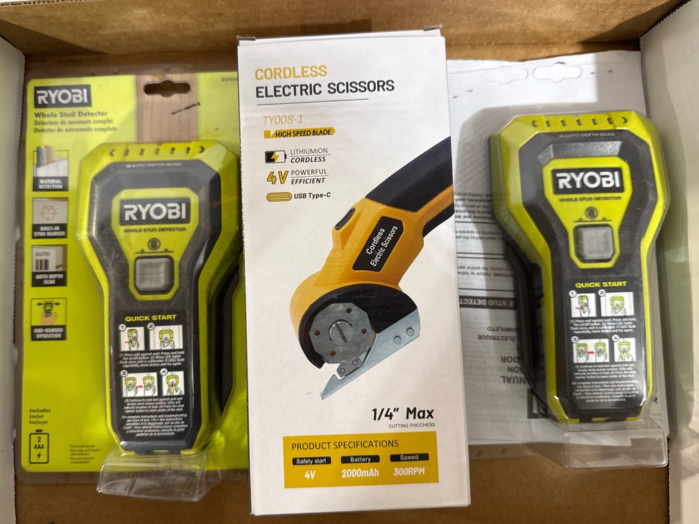 Stud Detectors and Electric Scissors