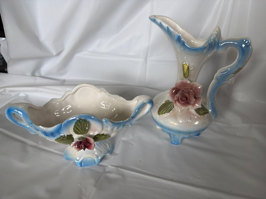 Vintage Pitcher, Bowl Set