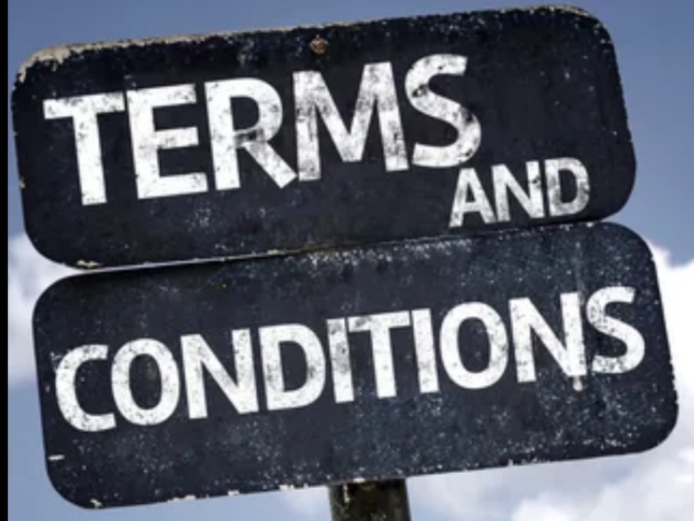 Terms and Condtions