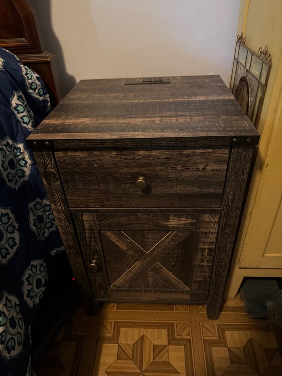 Pair of End Tables With Plug Ins-24” X 16” X 16”