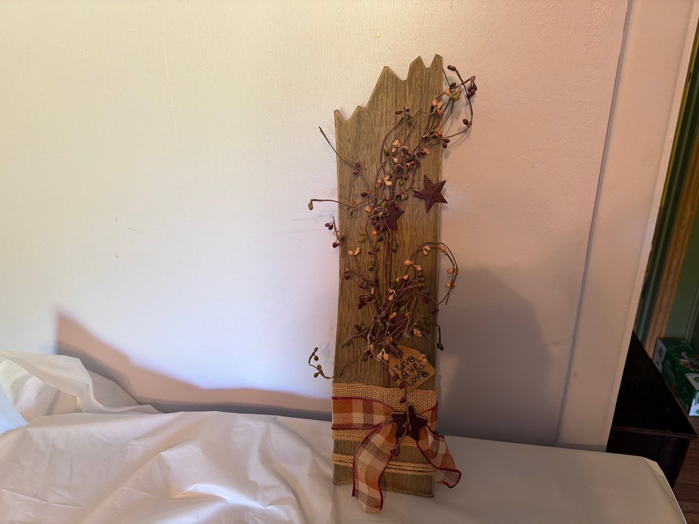 18.5” Tall Wood Decoration
