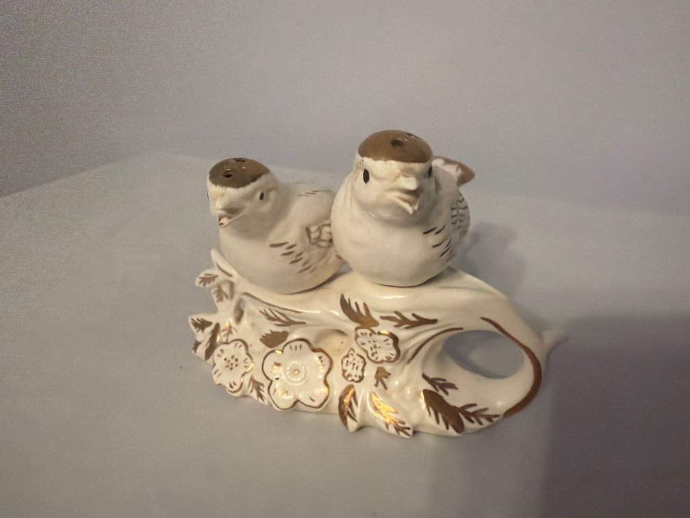 Vintage Napco Salt and Pepper Shakers-Cracked and Glued